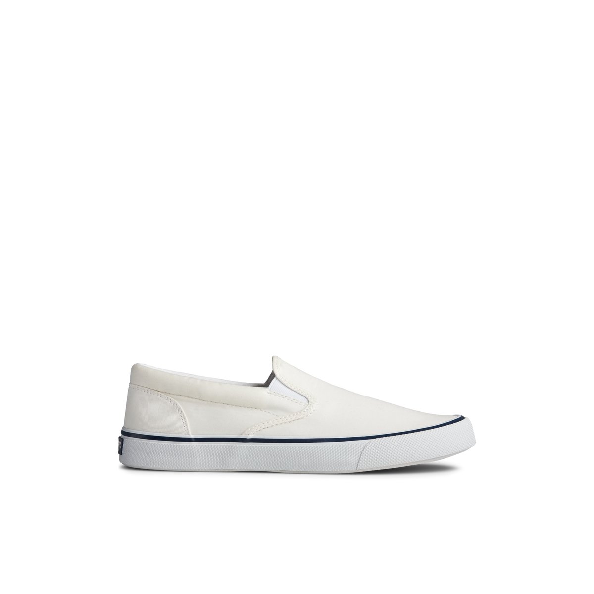 White slip on sperrys top